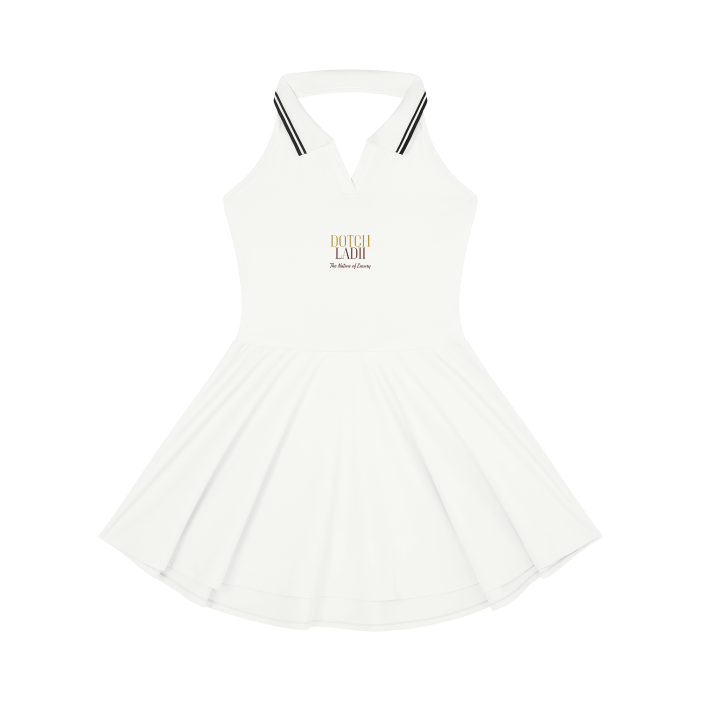DL Collared Halter A-Line Tennis Dress