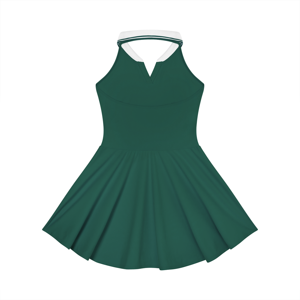 DL Collared Halter A-Line Tennis Dress