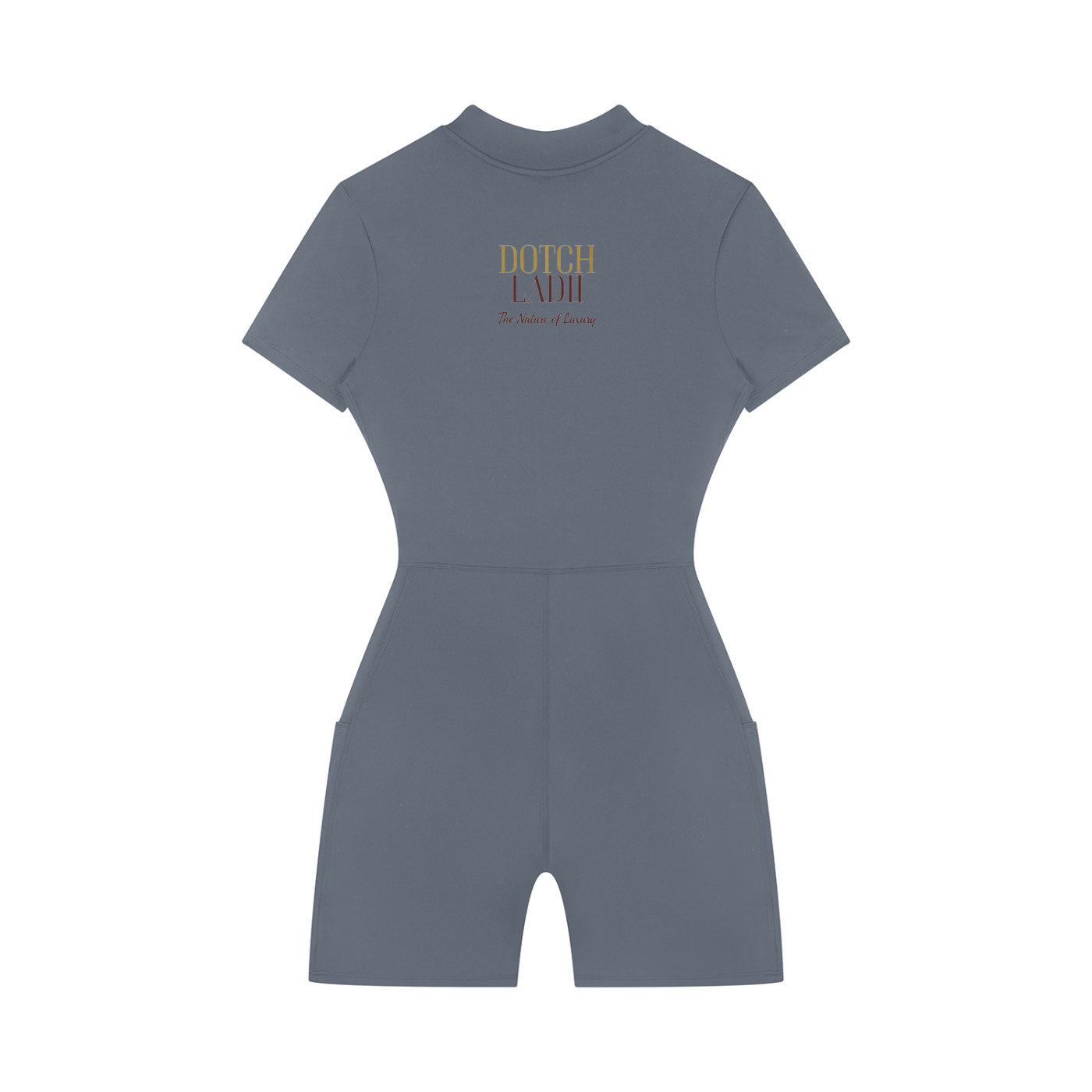 Women's Quarter-Zip Short Sleeve Romper