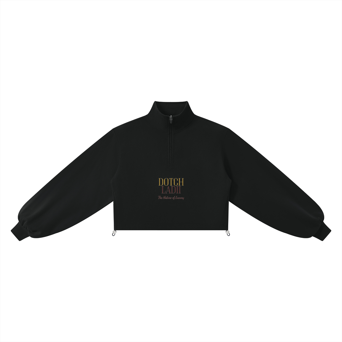 DOTCH LADii Luxe Quarter-Zip Pullover