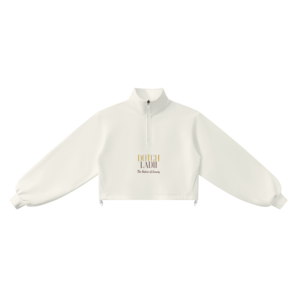 DOTCH LADii Luxe Quarter-Zip Pullover