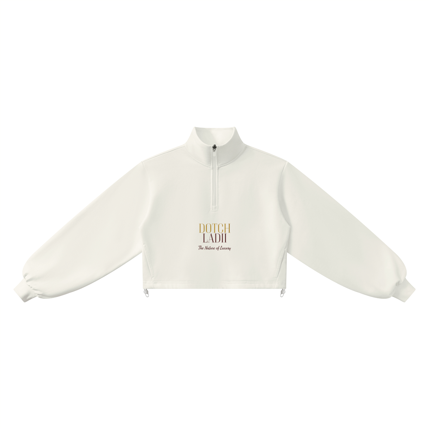 DOTCH LADii Luxe Quarter-Zip Pullover