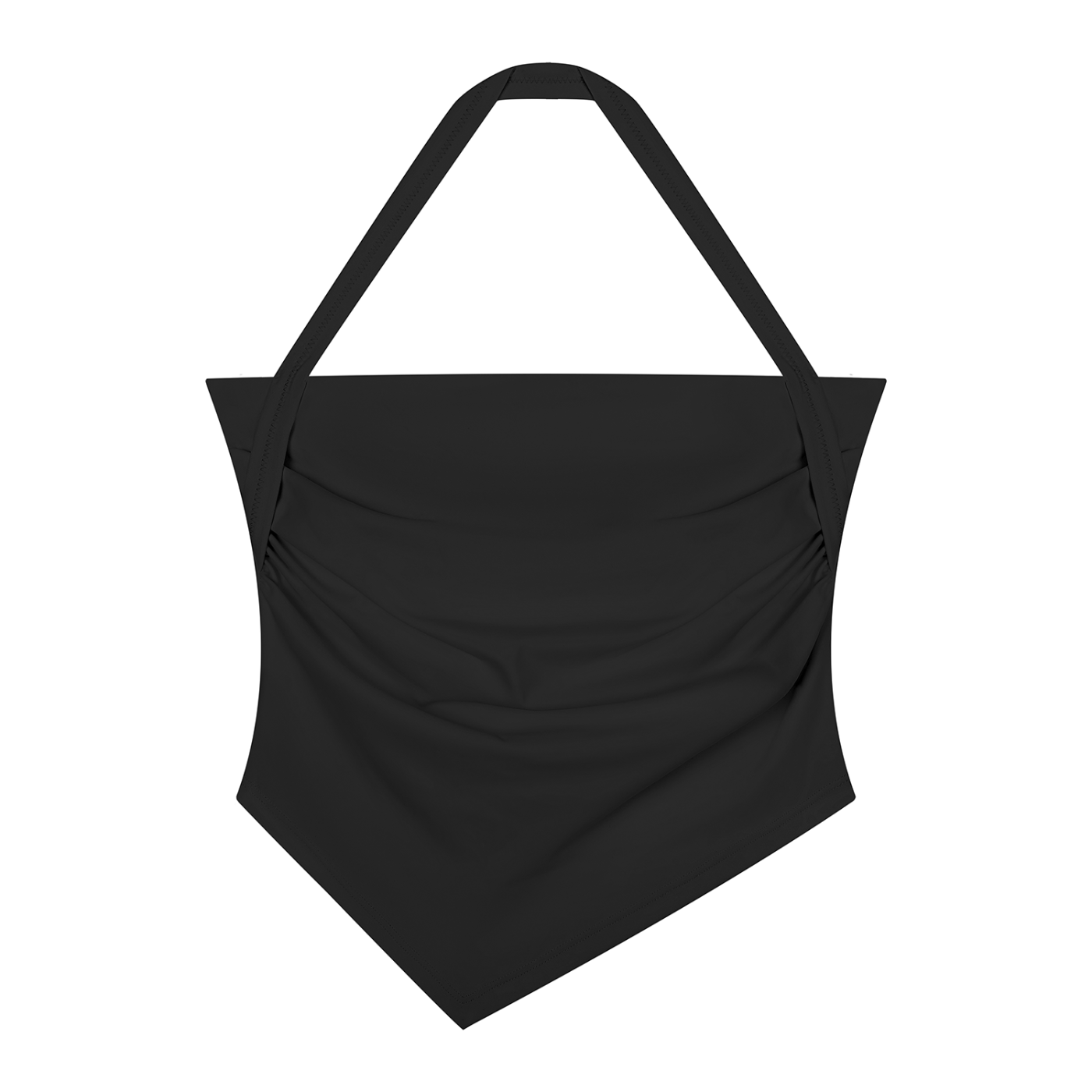 DL Ruched Halter Neck Yoga Tank Top