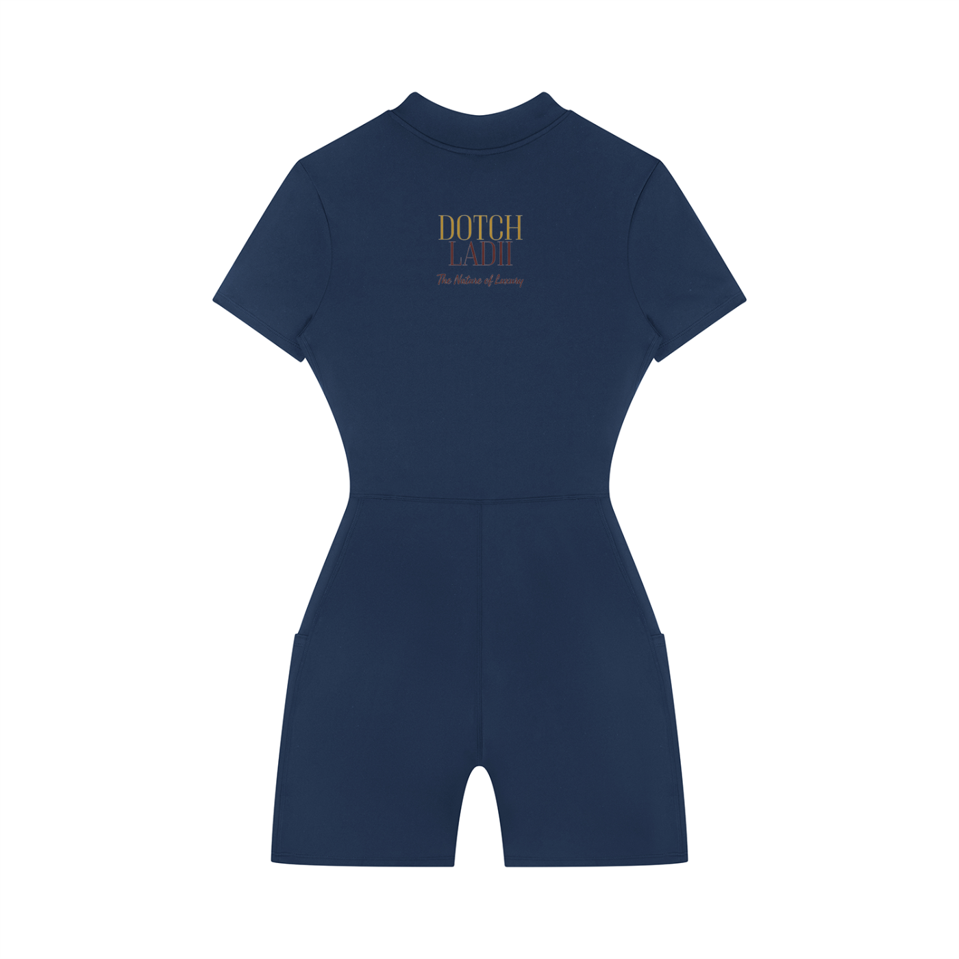Women's Quarter-Zip Short Sleeve Romper
