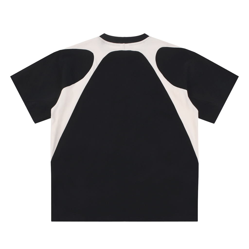 DL Contrast Panel Cotton T-Shirt