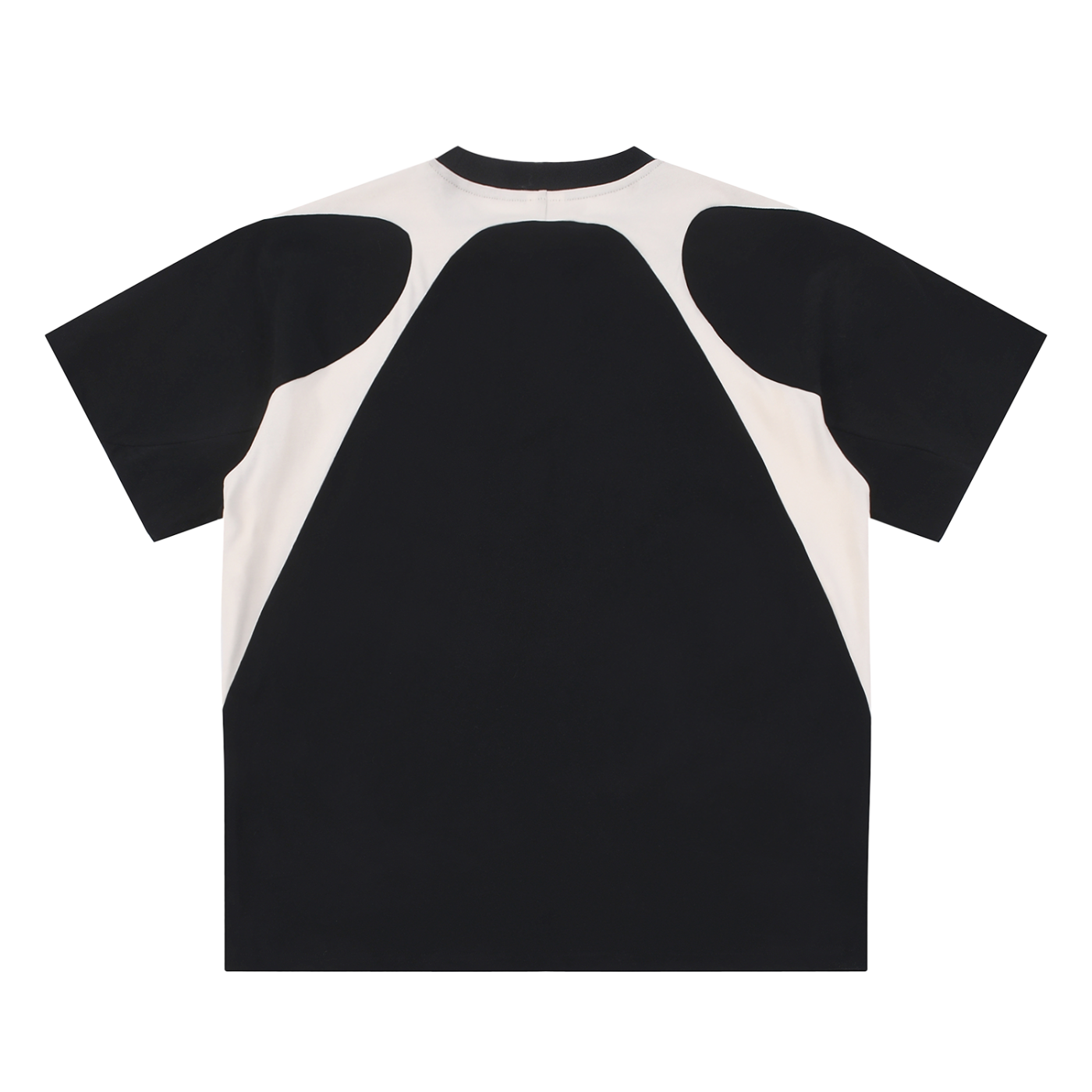 DL Contrast Panel Cotton T-Shirt