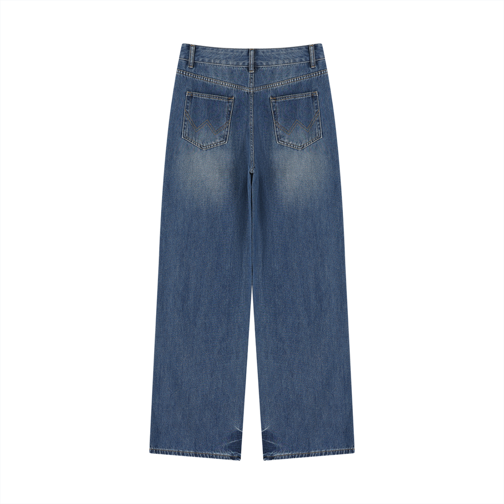 LADii Vintage Wash Wide Leg Jeans