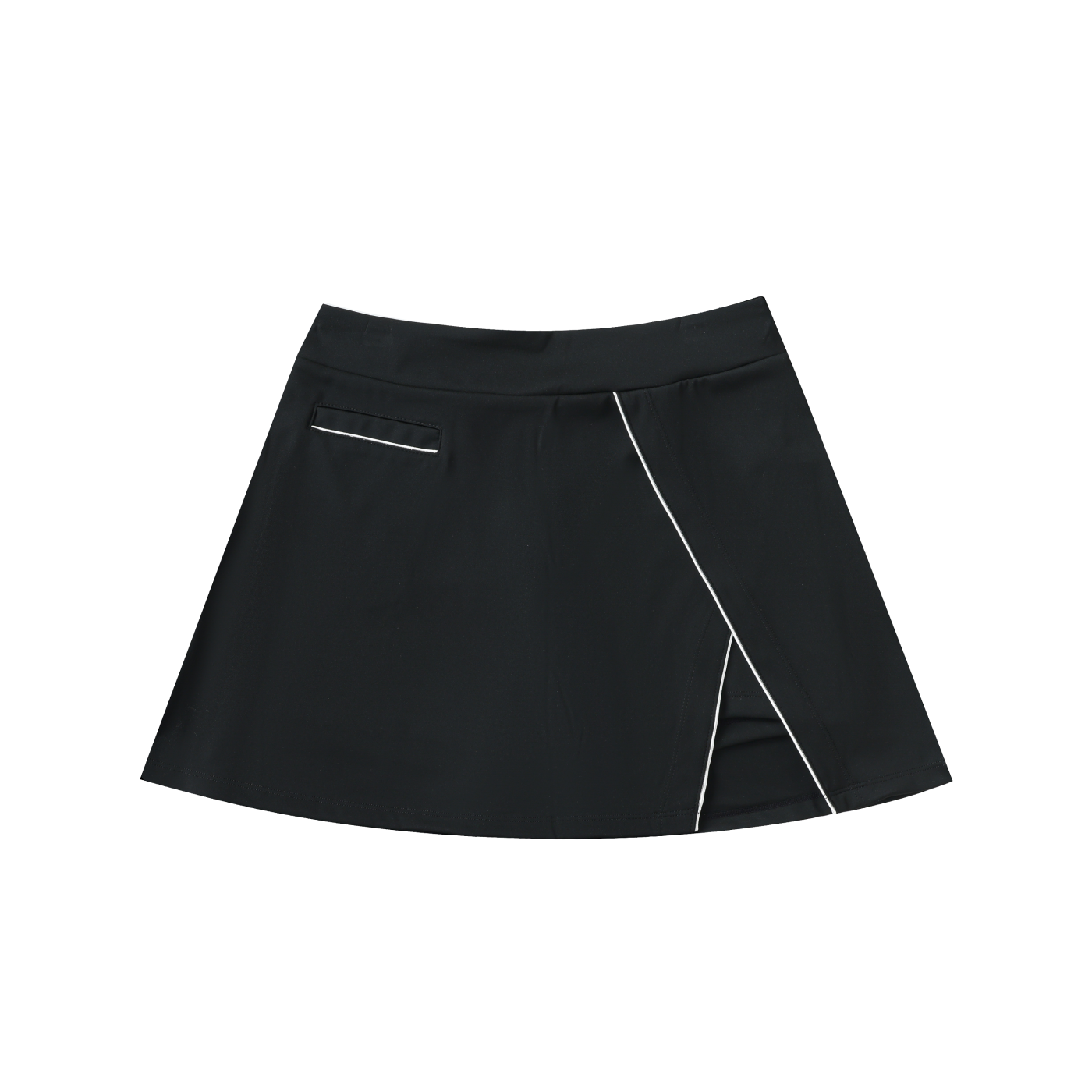 DL High-Waist Pocketed A-Line Skirt