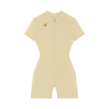 Women's Quarter-Zip Short Sleeve Romper