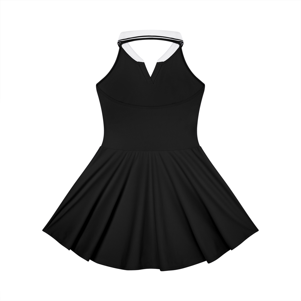 DL Collared Halter A-Line Tennis Dress