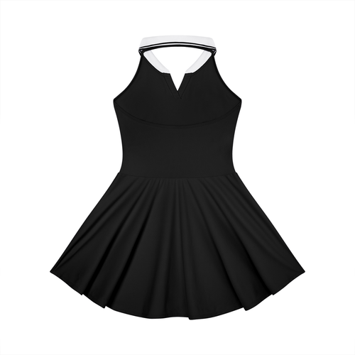 DL Collared Halter A-Line Tennis Dress