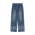 LADii Vintage Wash Wide Leg Jeans