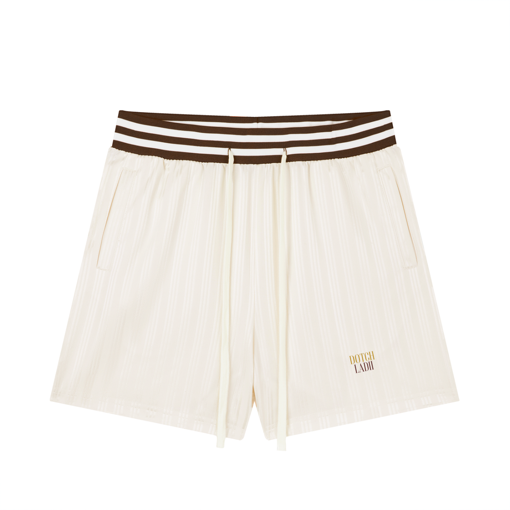 DOTCH Striped Drawstring Shorts