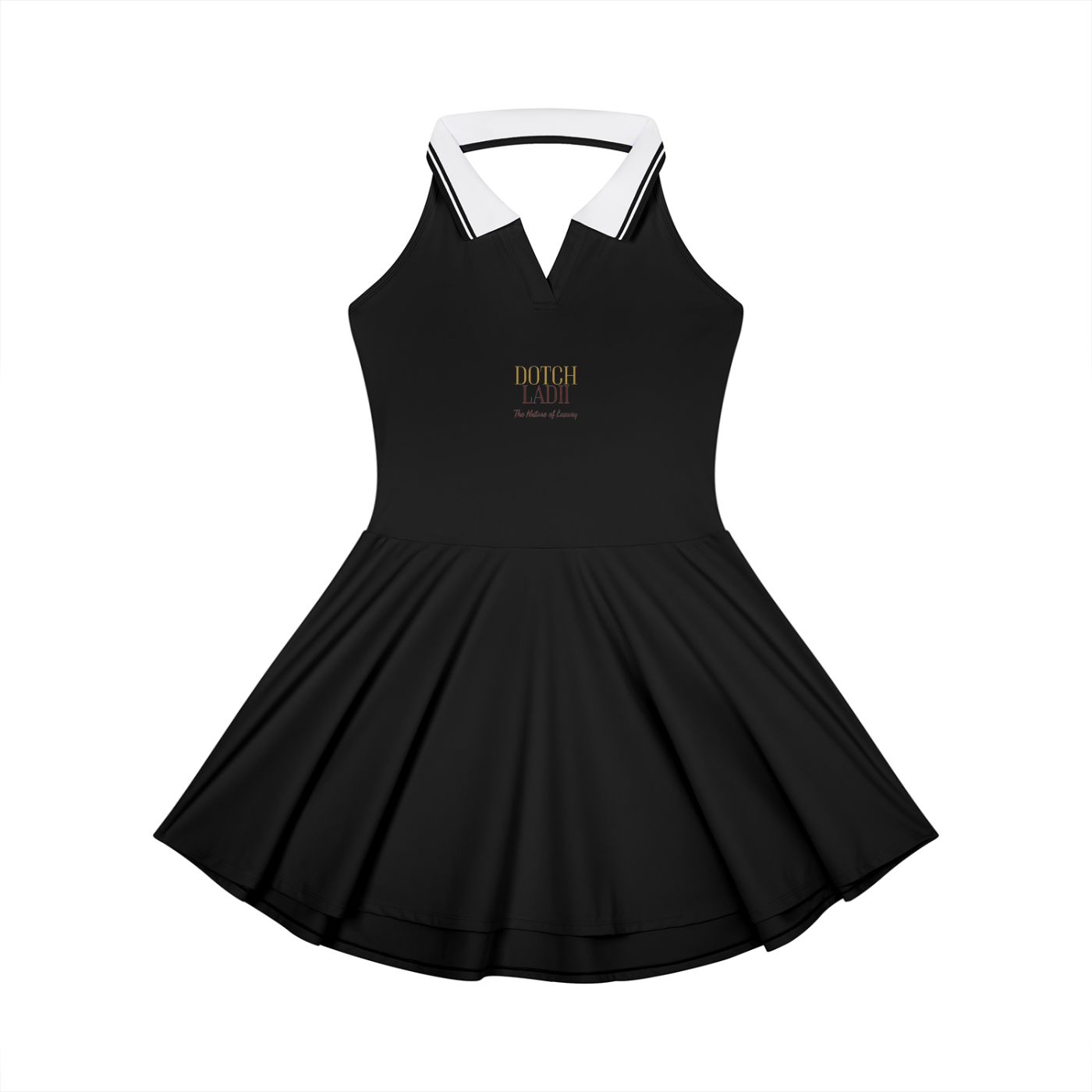 DL Collared Halter A-Line Tennis Dress