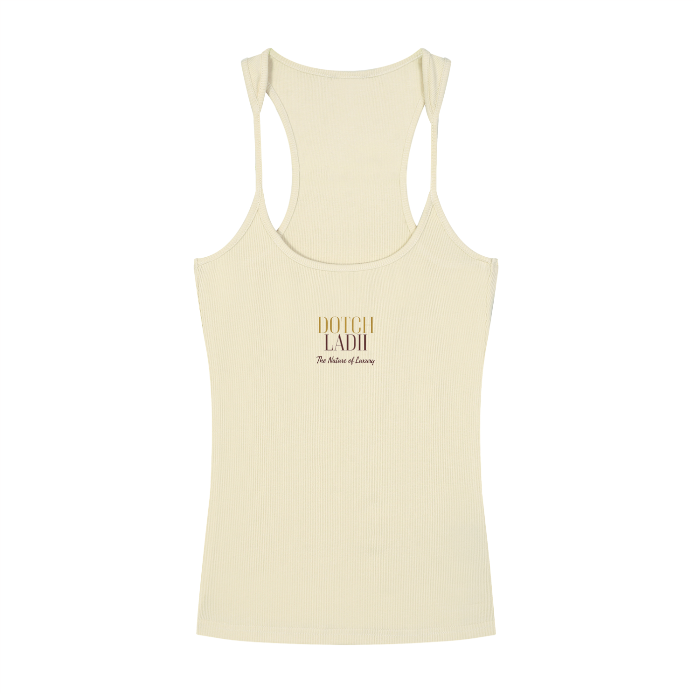 DL Slim Fit Ribbed Racerback Tank Top