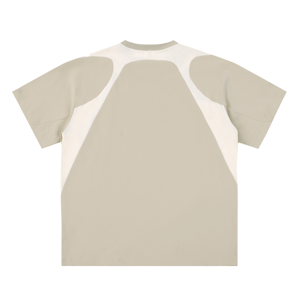DL Contrast Panel Cotton T-Shirt