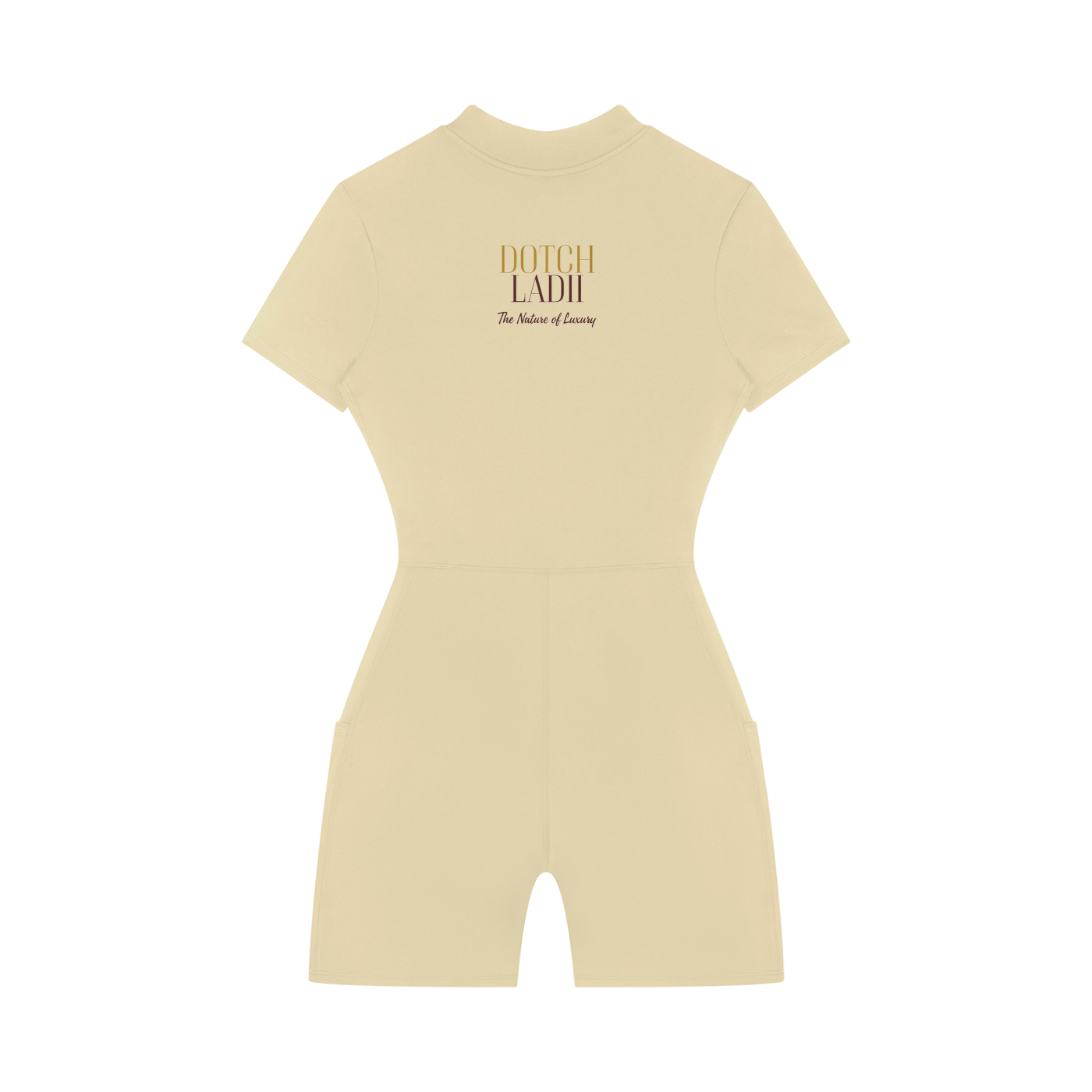 Women's Quarter-Zip Short Sleeve Romper