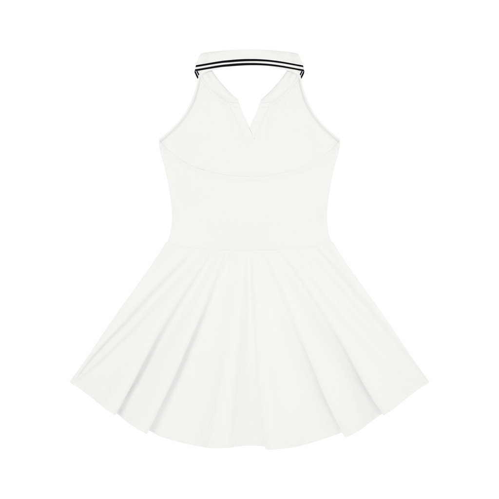 DL Collared Halter A-Line Tennis Dress