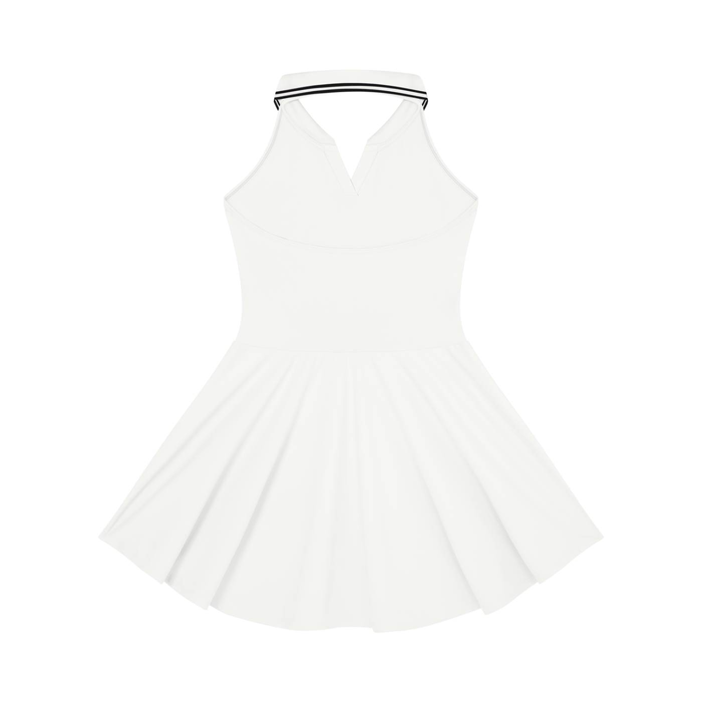 DL Collared Halter A-Line Tennis Dress