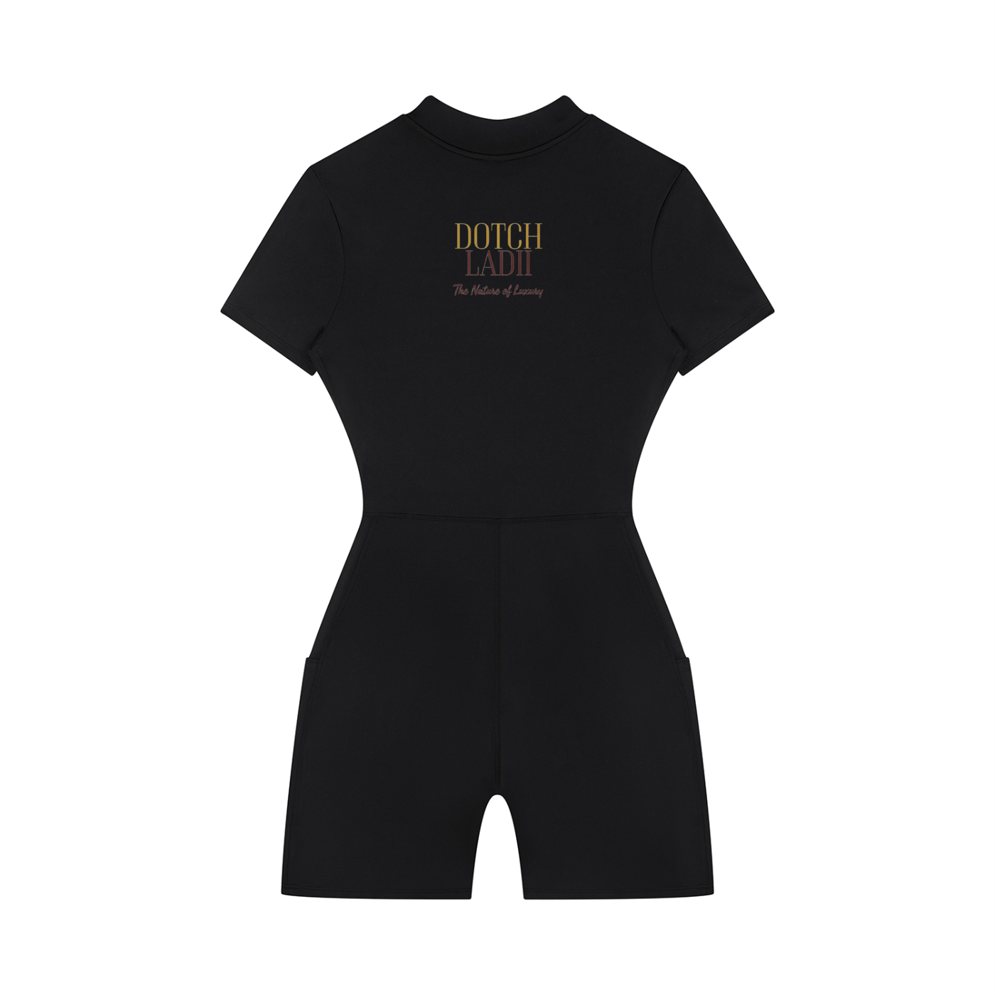 Women's Quarter-Zip Short Sleeve Romper