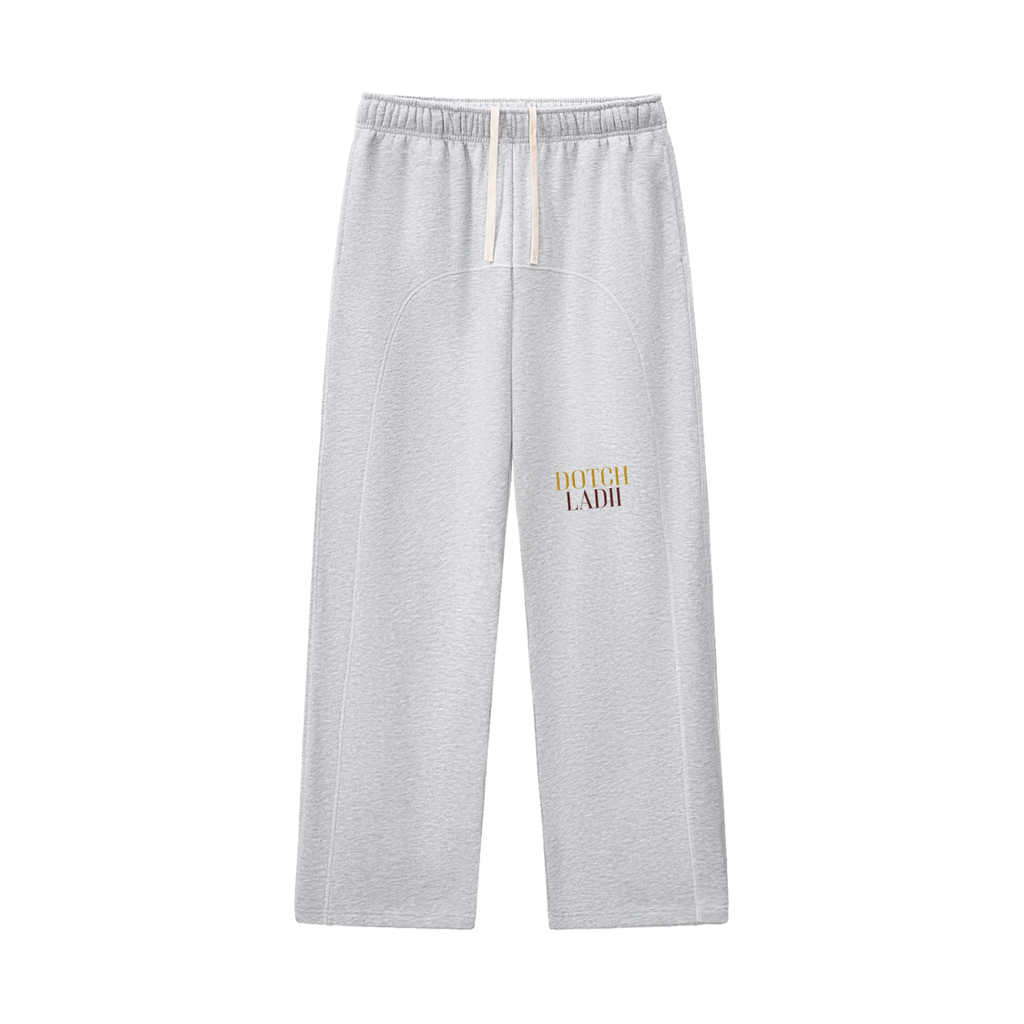 DL Contrast-Stitched Fleece Sweatpants