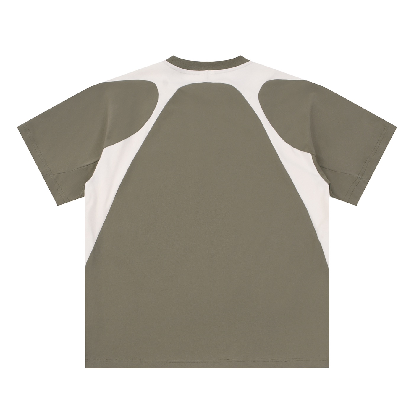 DL Contrast Panel Cotton T-Shirt
