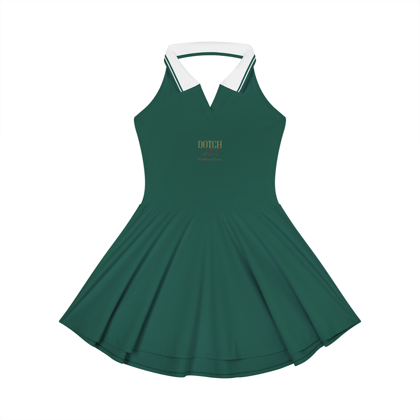 DL Collared Halter A-Line Tennis Dress
