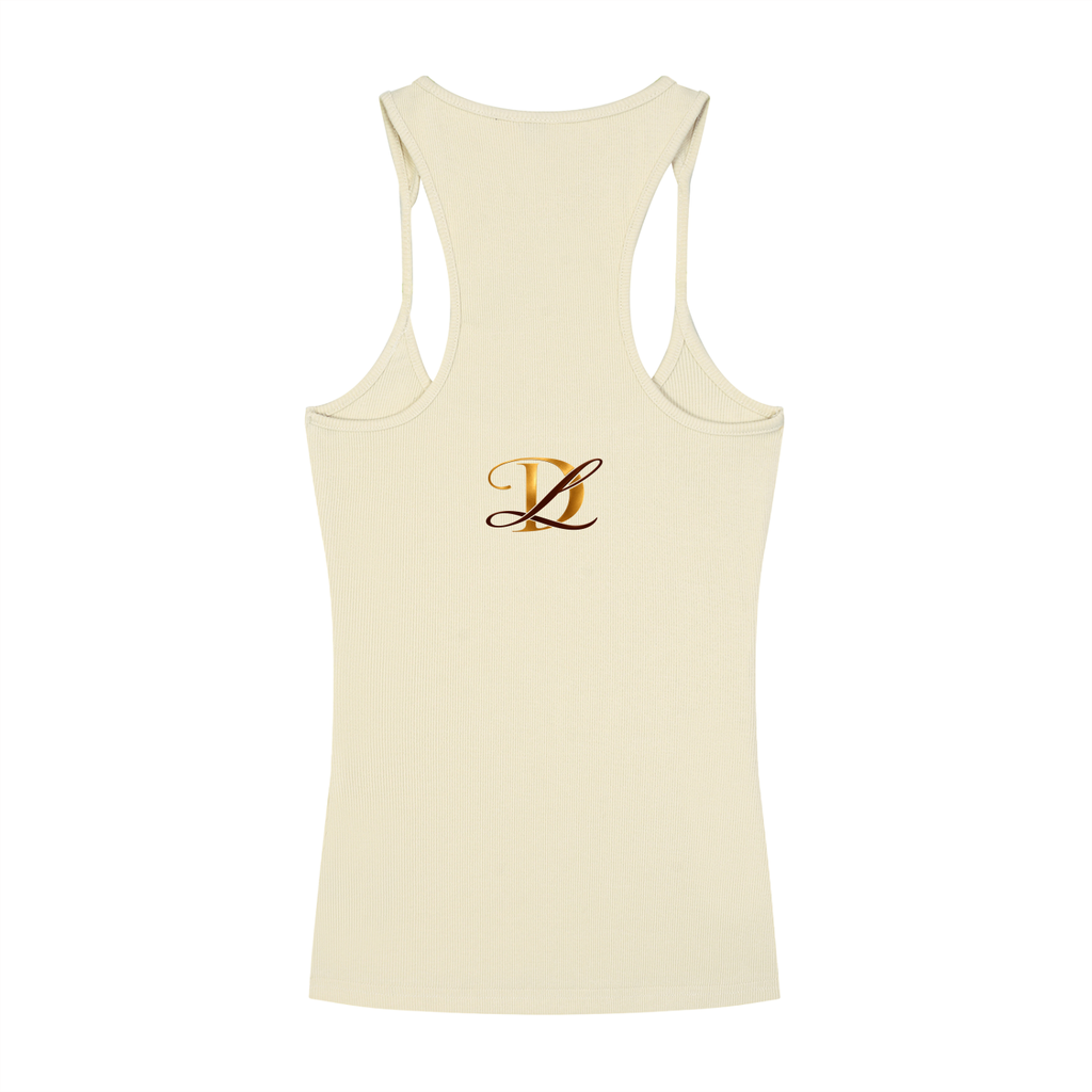 DL Slim Fit Ribbed Racerback Tank Top