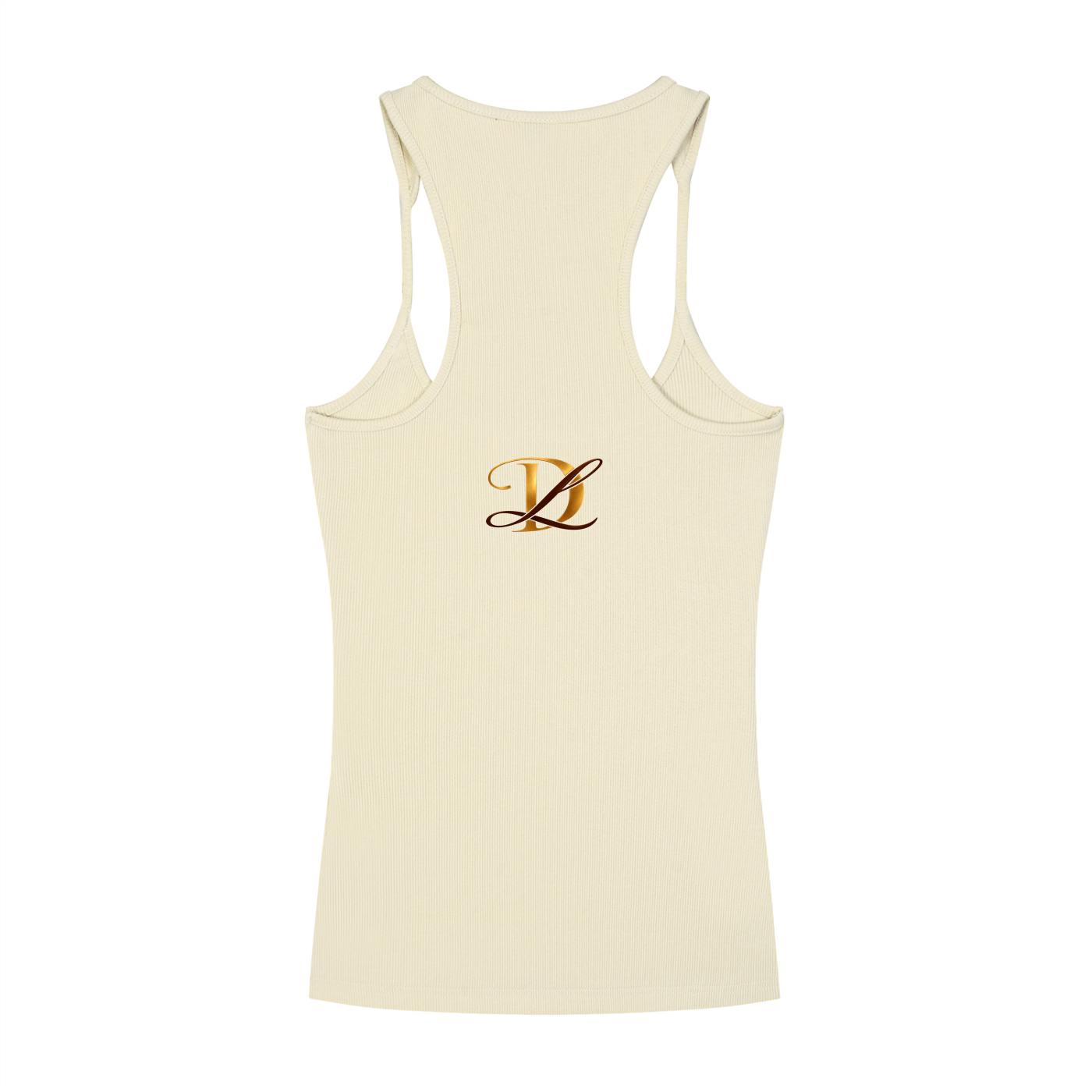 DL Slim Fit Ribbed Racerback Tank Top