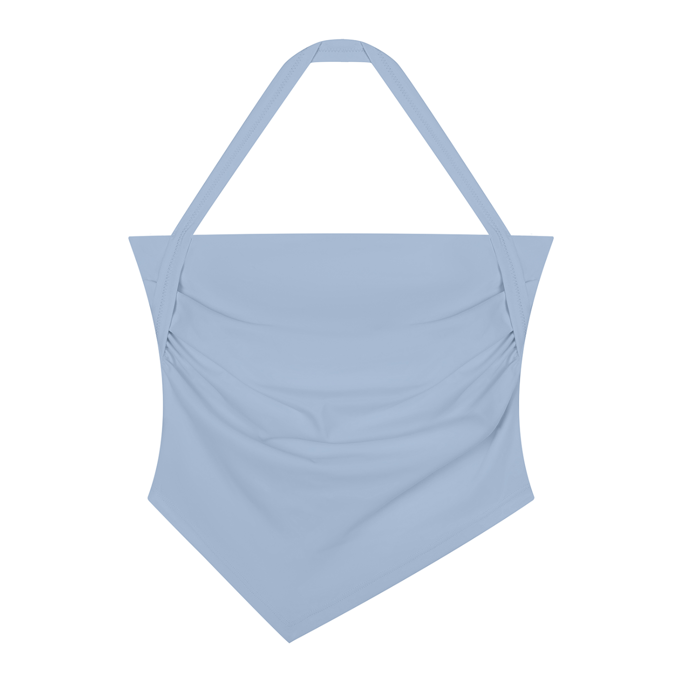DL Ruched Halter Neck Yoga Tank Top