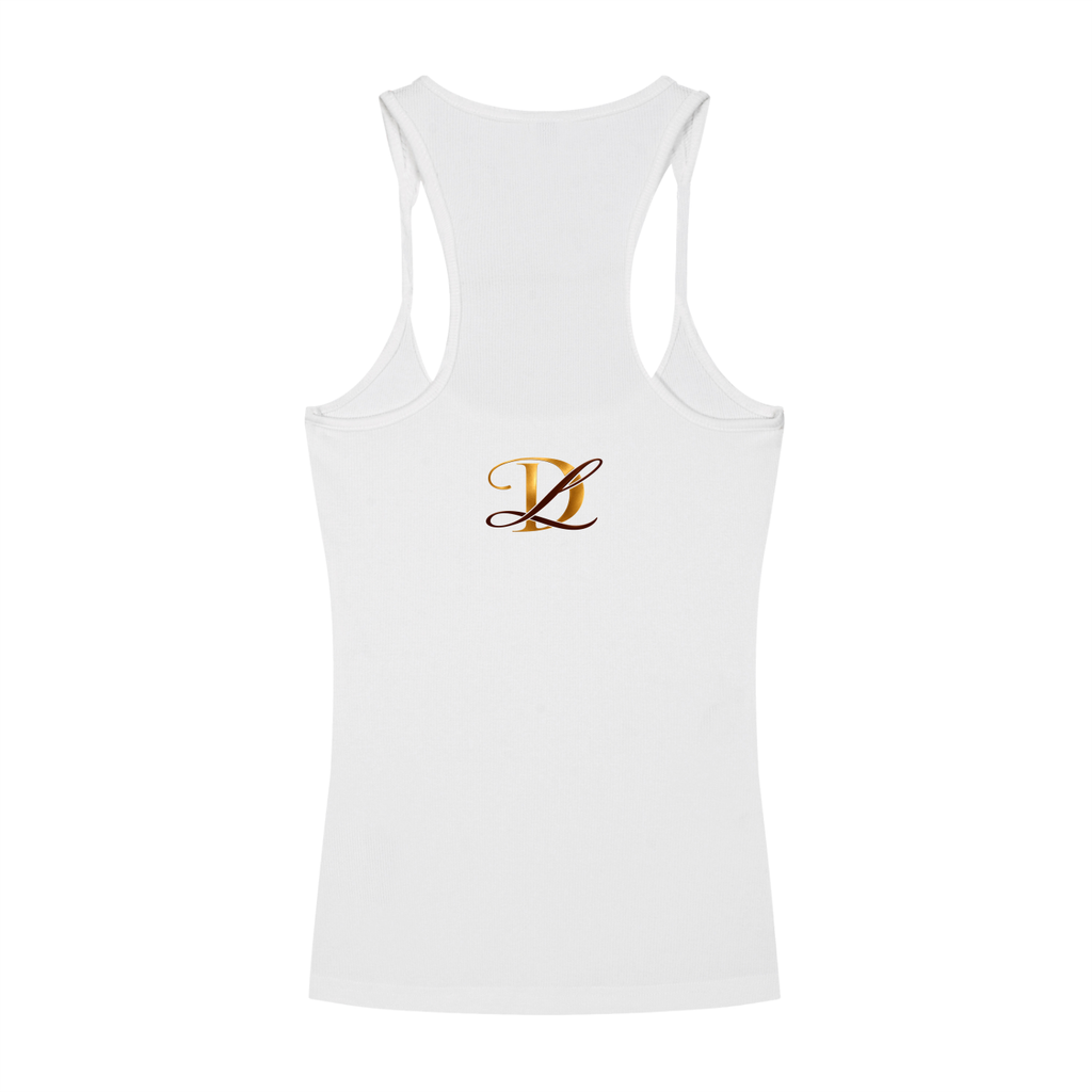 DL Slim Fit Ribbed Racerback Tank Top