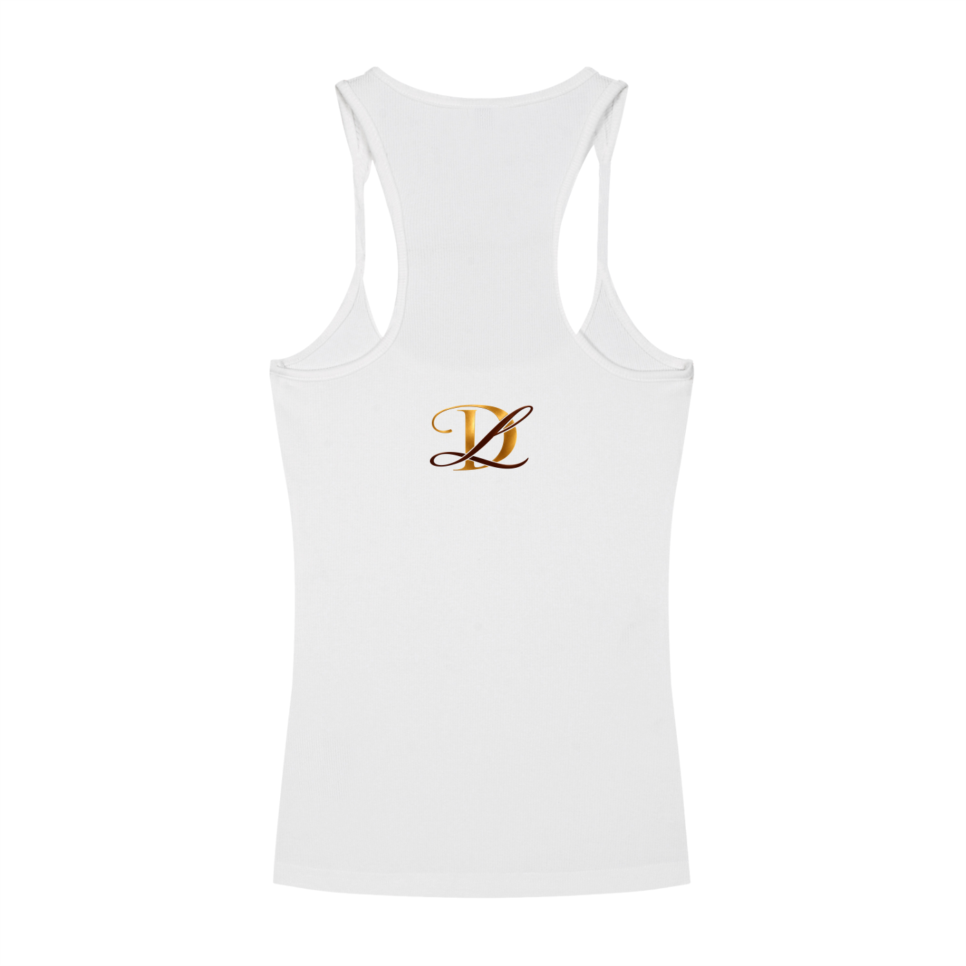 DL Slim Fit Ribbed Racerback Tank Top